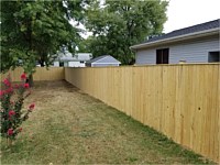 <b>6 foot high Pressure Treated Vertical Board Privacy Fence</b>